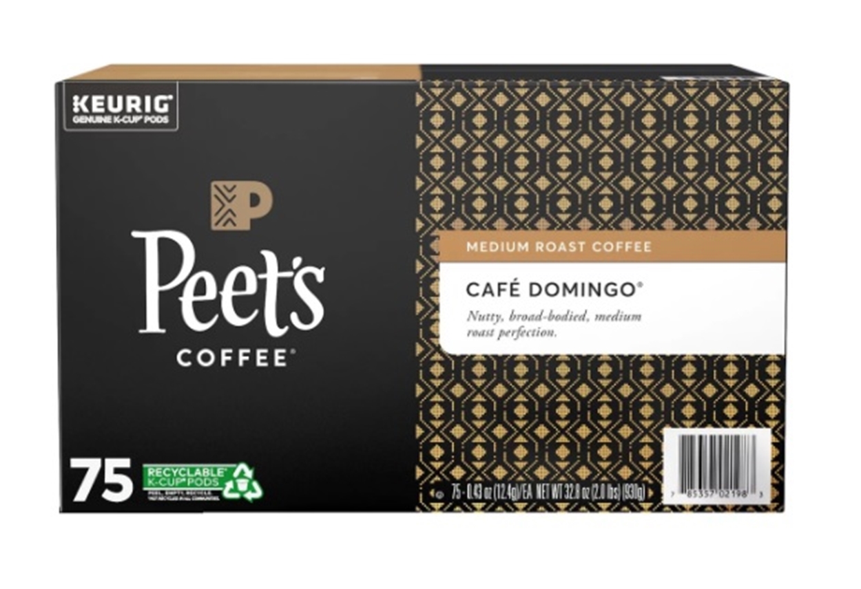 (image for) Peet's Coffee Medium Roast K-Cups Cafe Domingo Blend (75 ct.) - Click Image to Close